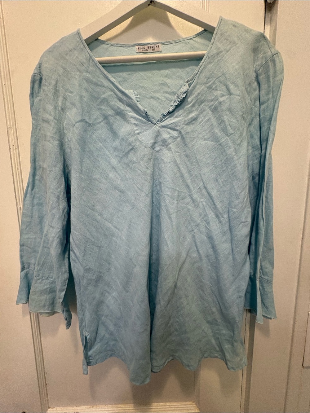 Light Blue Linen top